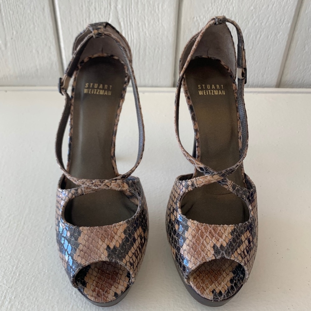 Stuart Weizman platform Sandals Sz 7